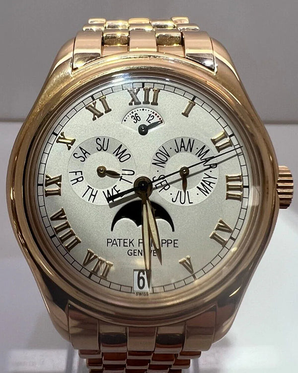 Patek Philippe Annual Calendar 37MM White Dial Rose Gold Bracelet (5036/1R)