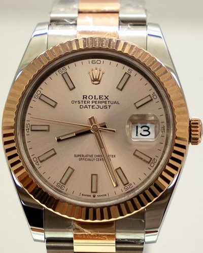 2023 Rolex Datejust 41MM Sundust Dial Two-Tone Oyster Bracelet (126331)