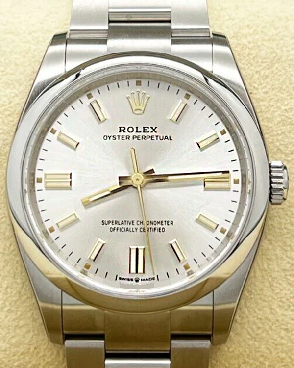 2022 Rolex Oyster Perpetual 36MM Silver Dial Oyster Bracelet (126000)