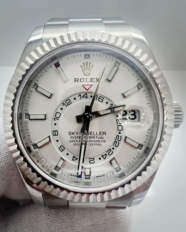 2019 Rolex Sky-Dweller 42MM White Dial Oyster Bracelet (326934)