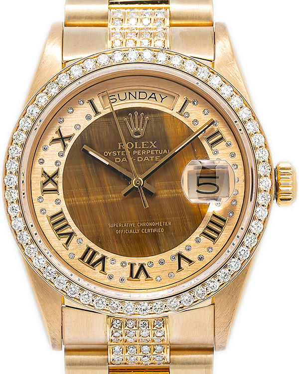 Rolex Day-Date 36MM Myriad Dial Two-Tone President Bracelet (18038)