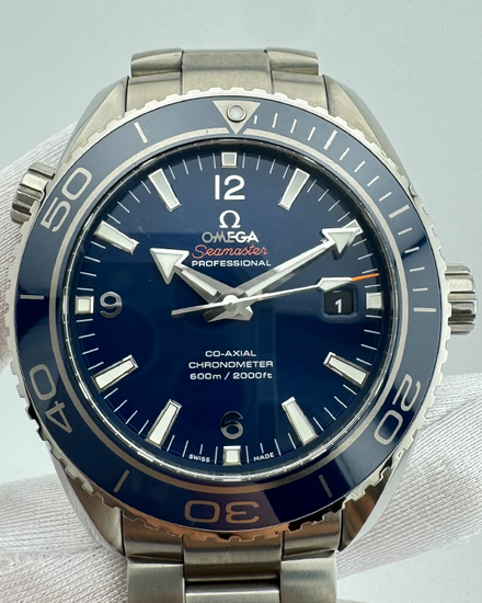 2013 Omega Seamaster Planet Ocean 600M 45.5MM Blue Dial Titanium Bracelet (232.90.46.21.03.001)