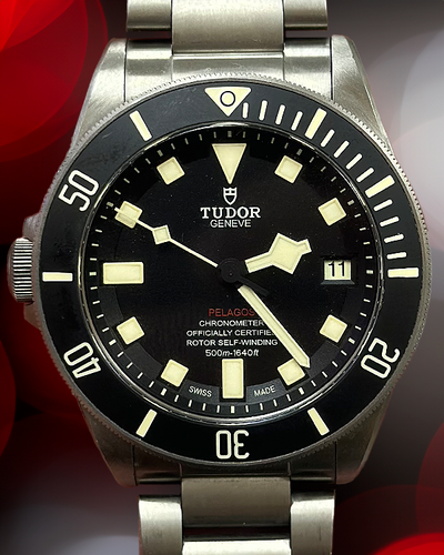 2018 Tudor Pelagos LHD "Lefty" 42MM Black Dial Titanium Bracelet (25610TNL)