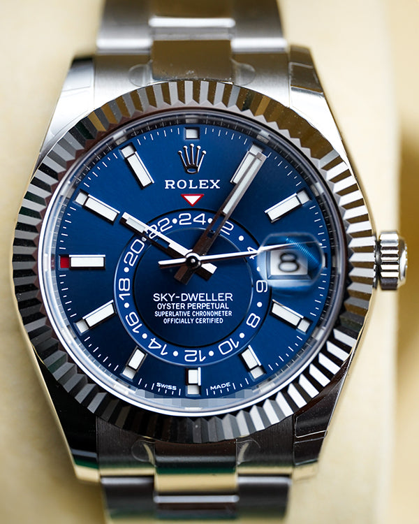 2021 Rolex Sky-Dweller 42MM Blue Dial Oyster Bracelet (326934)