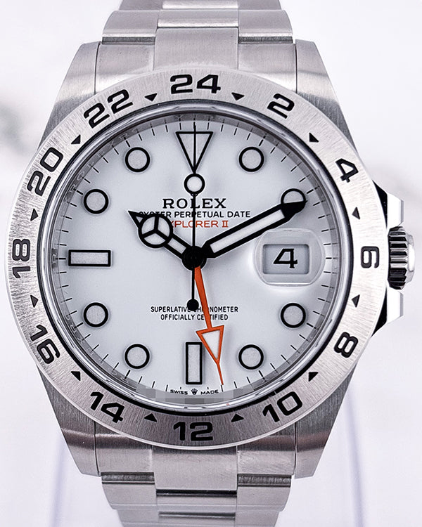 2023 Rolex Explorer II "Polar" 42MM White Dial Oyster Bracelet (226570)