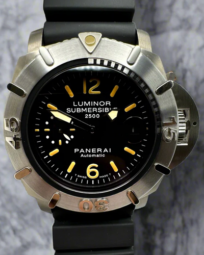 2005 Panerai Luminor Submersible "Subzilla" L.E. 47MM Black Dial Rubber Strap (PAM00194)