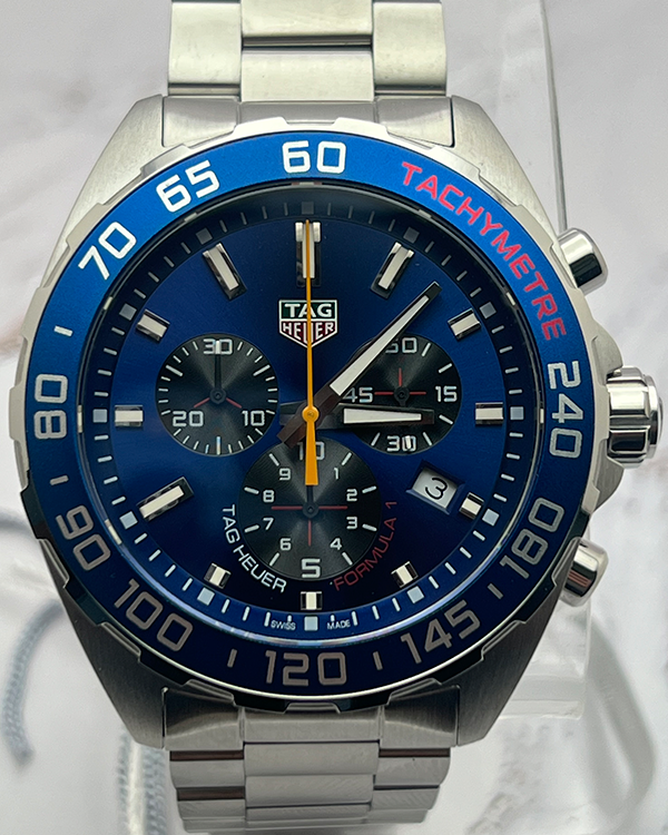 2023 TAG Heuer Formula 1 "Red Bull Racing" 43MM Quartz Blue Dial Steel Bracelet (CAZ101AB.BA0842)