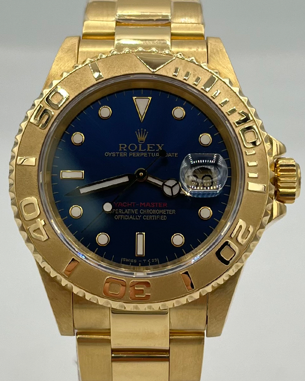 Rolex Yacht-Master 40MM Blue Dial Yellow Gold Bracelet (16628)