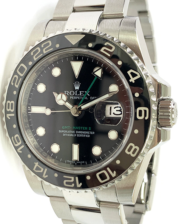 2009 Rolex GMT-Master II 40MM Black Dial Oyster Bracelet (116710LN)