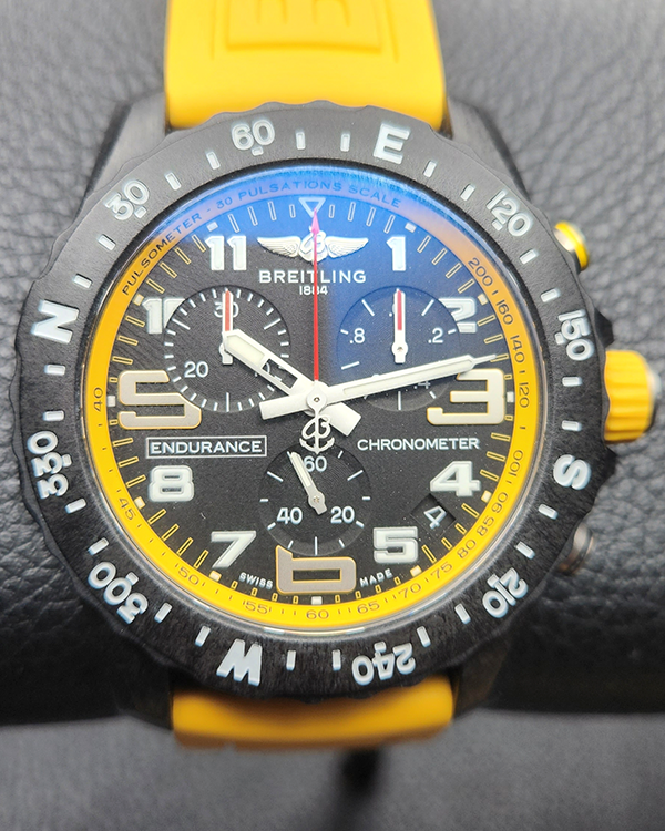 2021 Breitling Endurance Pro 44M Quartz Black Dial Rubber Strap (X82310A41B1S1)