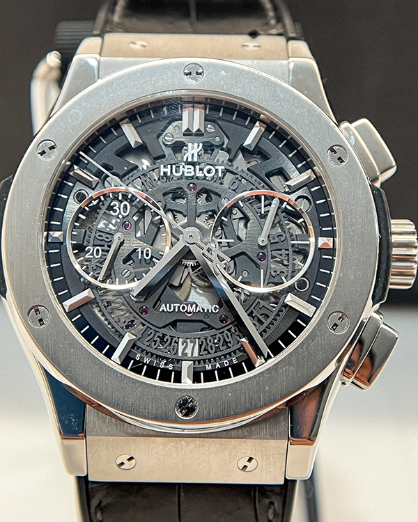 2015 Hublot Classic Fusion Aerofusion Titanium Skeleton Dial (525.NX.0170.LR)