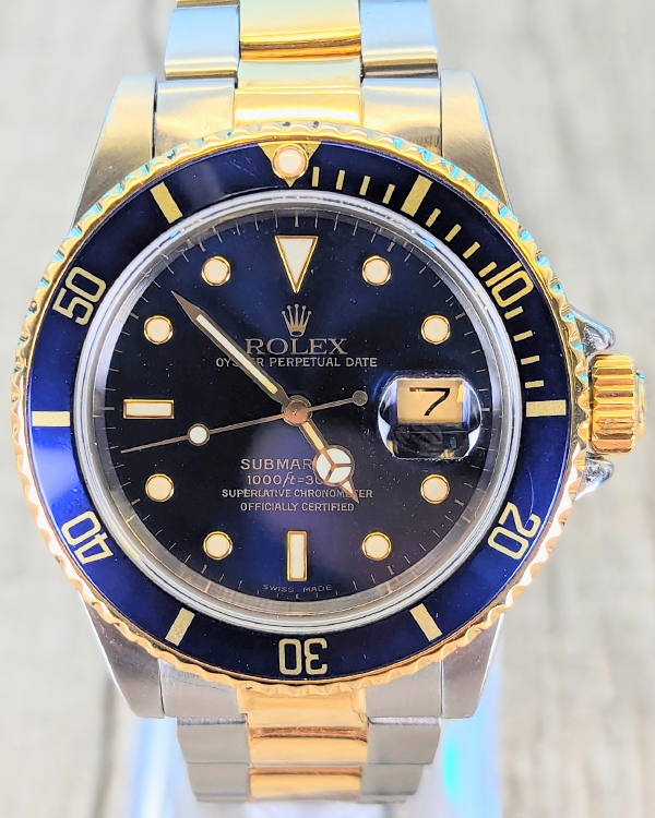 Rolex Submariner Date "Bluesy" 40MM Blue Dial Two-Tone Bracelet (16803)