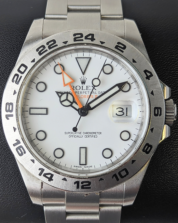 2012 Rolex Explorer II "Polar" 42MM White Dial Oystersteel Bracelet (216570)