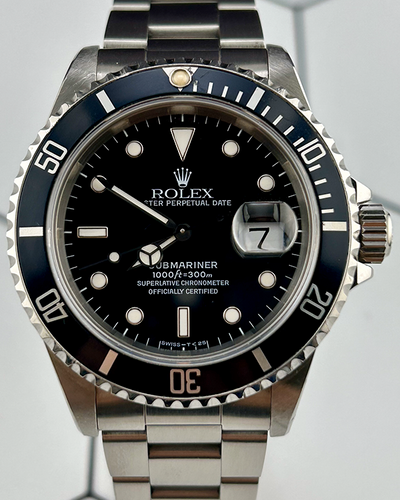 Rolex Submariner Date 40MM Black Dial Oyster Bracelet (16610)