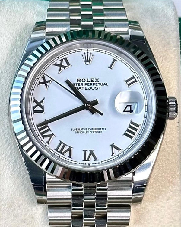 2020 Rolex Datejust 41 White Rolesor White Dial Jubilee Bracelet (126334)