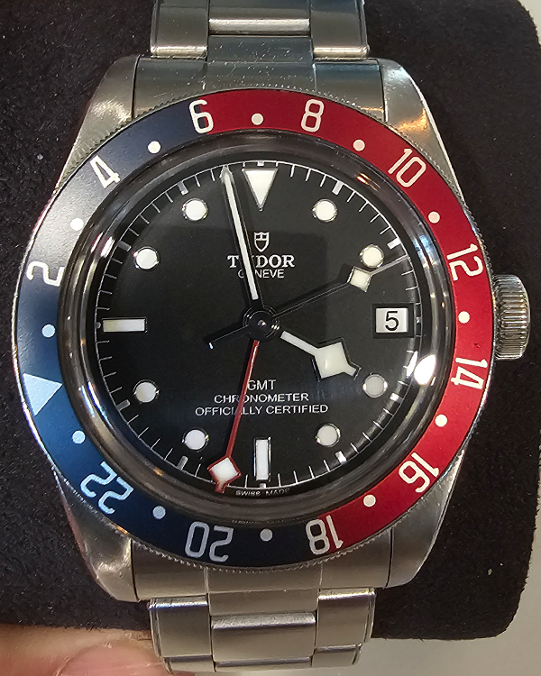 2018 Tudor Black Bay GMT "Pepsi" 41MM Black Dial Steel Bracelet (79830RB)