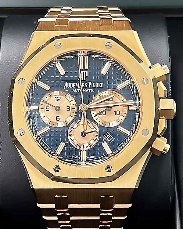 2020 Audemars Piguet Royal Oak 41MM Blue Dial Rose Gold Bracelet (26331OR.OO.1220OR.01)