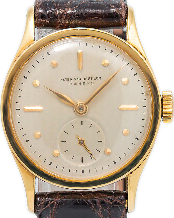 Patek Philippe Calatrava Vintage 28MM Silver Dial Leather Strap (448J)