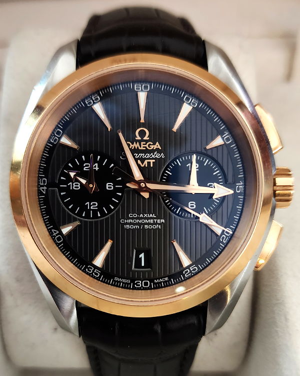 2015 Omega Seamaster Aqua Terra 43MM Grey Dial Leather Strap (231.23.43.52.06.001)