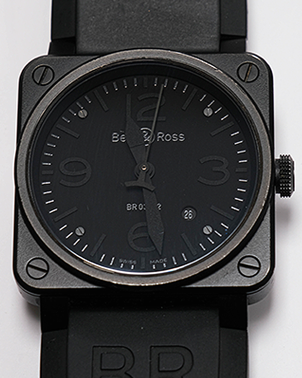 2010 Bell & Ross Diver "Phantom" 42MM Black Dial Rubber Strap (BR03-92)