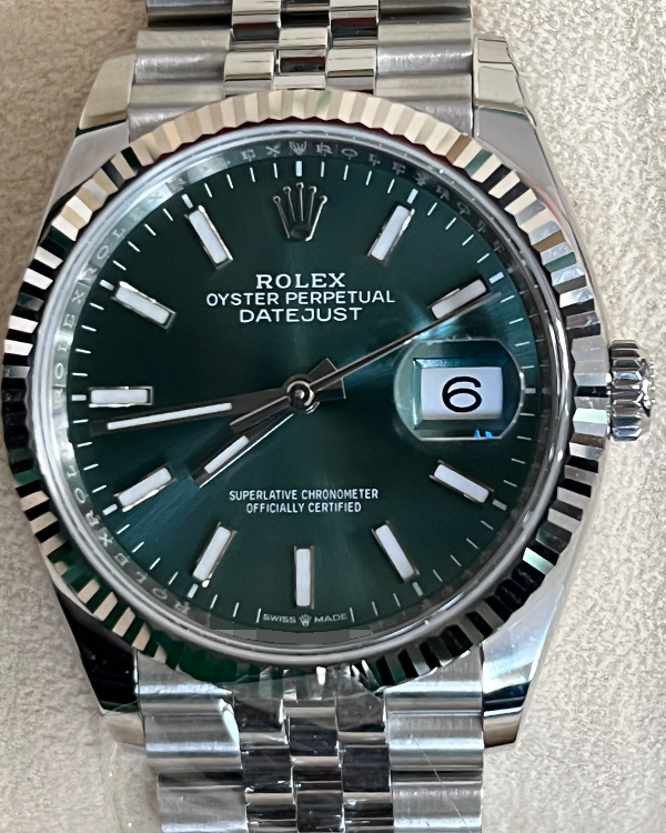 2024 Rolex Datejust 36MM Green Dial Jubilee Bracelet (126234)