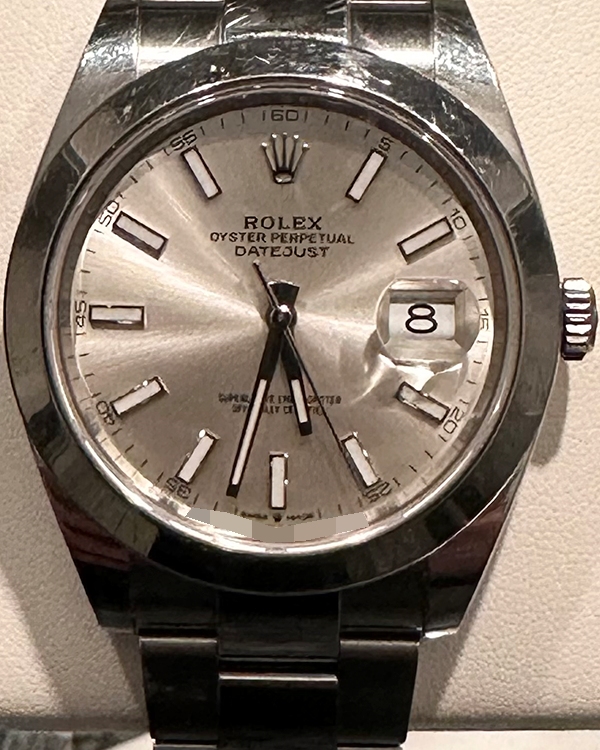 Rolex Datejust 41MM Silver Dial Steel Bracelet (126300)