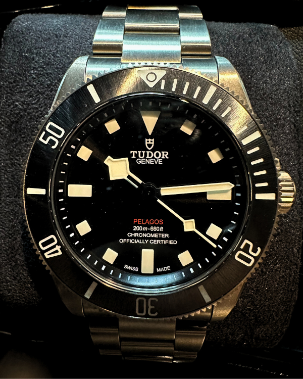 2023 Tudor Pelagos 39MM Black Dial Titanium Bracelet (25407N)