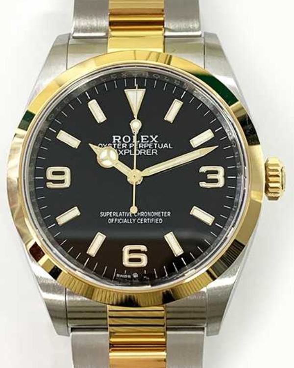 2023 Rolex Explorer 36MM Two-Tone Black Dial (124273)