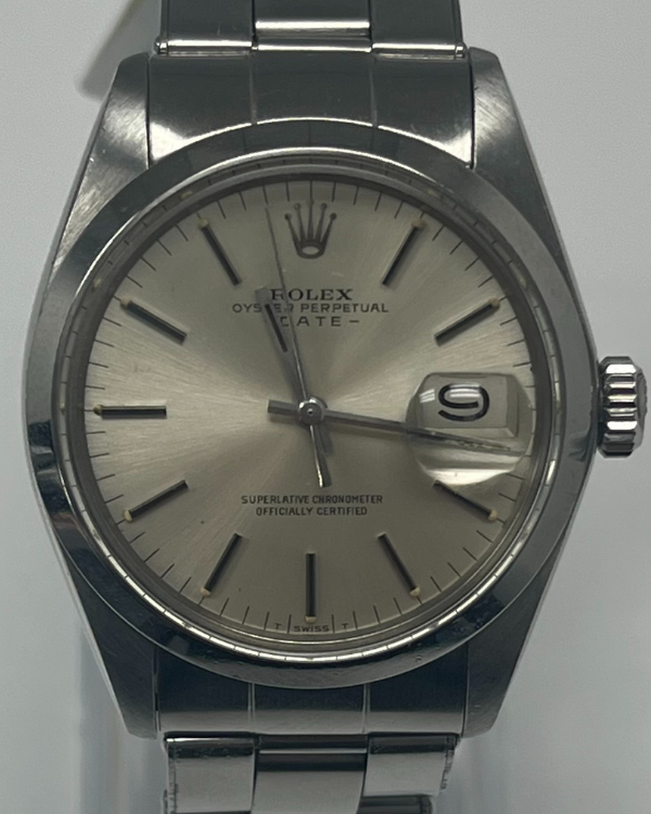 Rolex Oyster Perpetual 34MM Silver Dial Steel Bracelet (1500)