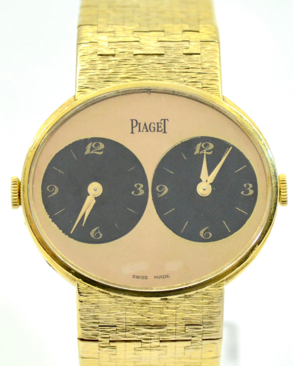 Piaget Dual Time 33MM Gold Dial Two-Tone Bracelet (612501A6)