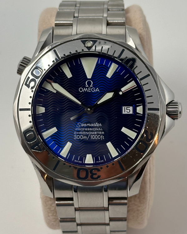 No Reserve - Omega Seamaster Diver 300M 41MM Blue Dial Steel Bracelet (2255.80.00)