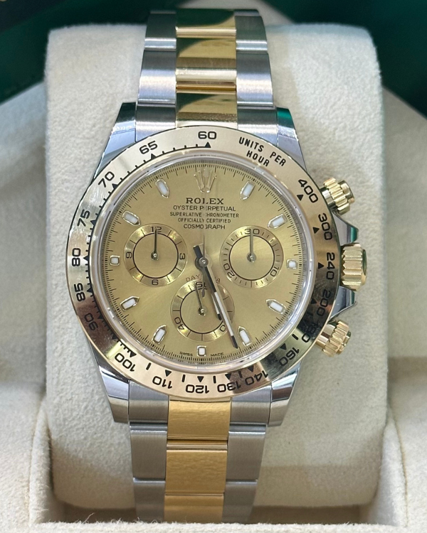 2022 Rolex Cosmograph Daytona 40MM Two-Tone Champagne Dial (116503)