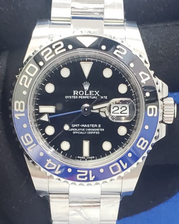 2018 Rolex GMT-Master II "Batman" 40MM Oystersteel Black Dial (116710BLNR)