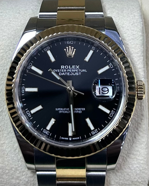 2020 Rolex Datejust 41MM Two-Tone Black Dial (126333)