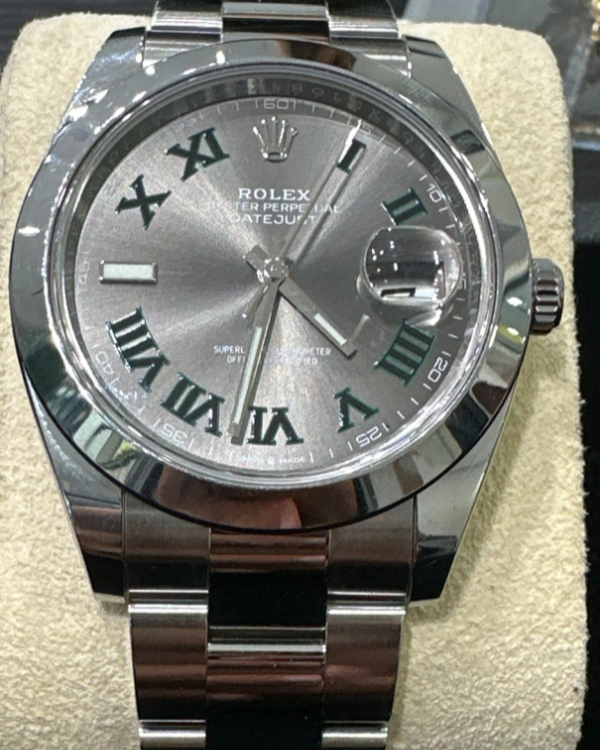 2022 Rolex Datejust 41MM "Wimbledon" Oystersteel Slate Dial (126300)