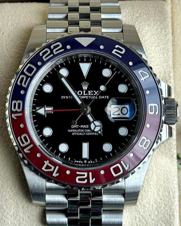 2019 Rolex GMT-Master II "Pepsi" Jubilee Black Dial (126710BLRO)