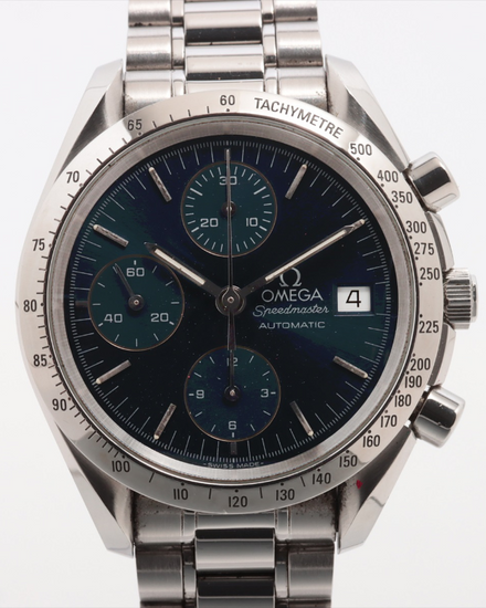 Omega Speedmaster Date 39MM Blue Dial Steel Bracelet (3511.80.00)