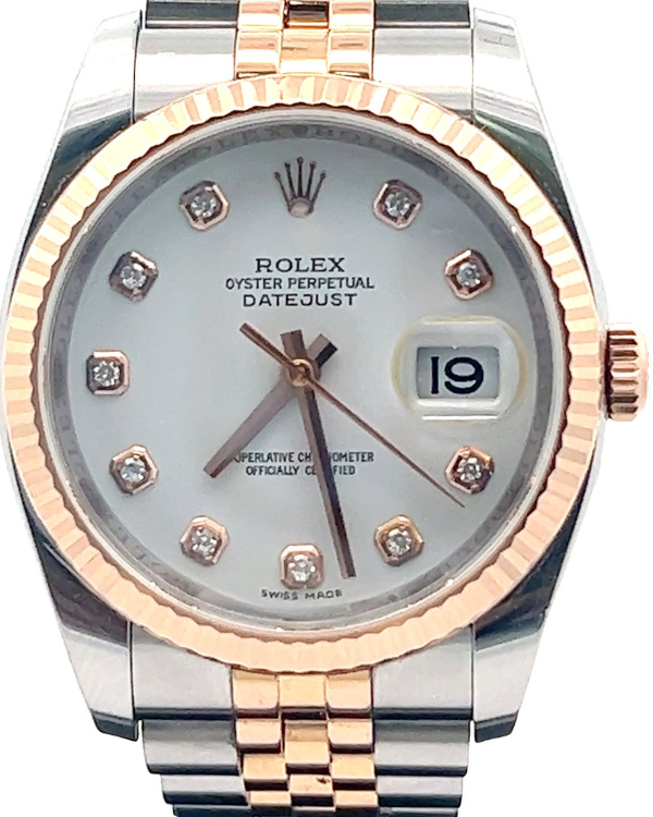 2014 Rolex Datejust 36MM White Dial Two-Tone Jubilee Bracelet (116231)