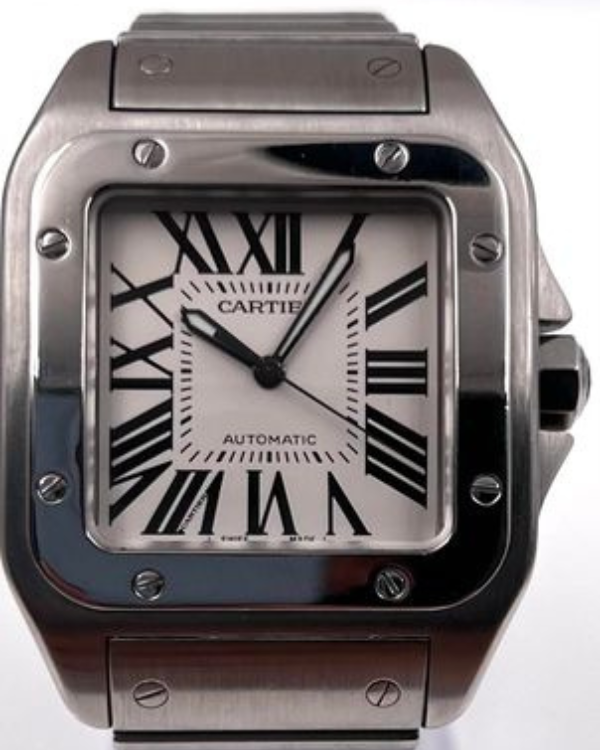 Cartier Santos de Cartier 100 38MM Steel White Dial (2656)