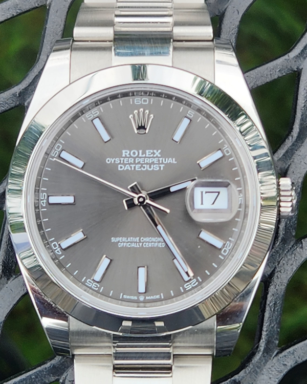 2022 Rolex Datejust 41MM Oyster Bracelet Grey Dial (126300)