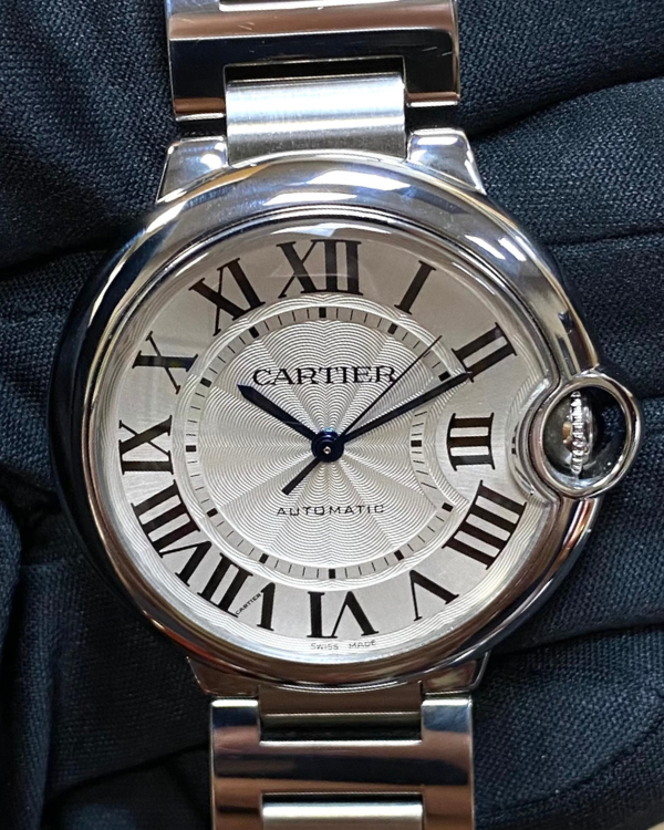 Cartier Ballon Bleu 36MM Steel Silver Dial (WSBB0048)