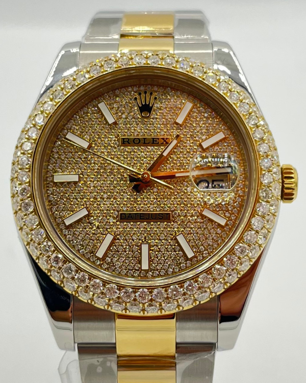 2012 Rolex Datejust II 41MM Diamond Dial Two-Tone Bracelet (116333)