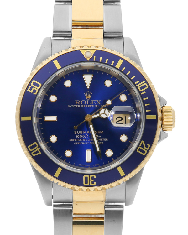 Rolex Submariner Date "Bluesy" 40MM Blue Dial Two-Tone Bracelet (16613)