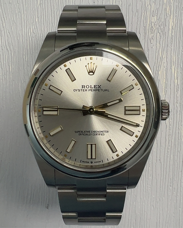 2023 Rolex Oyster Perpetual 41MM Steel Silver Dial (124300)