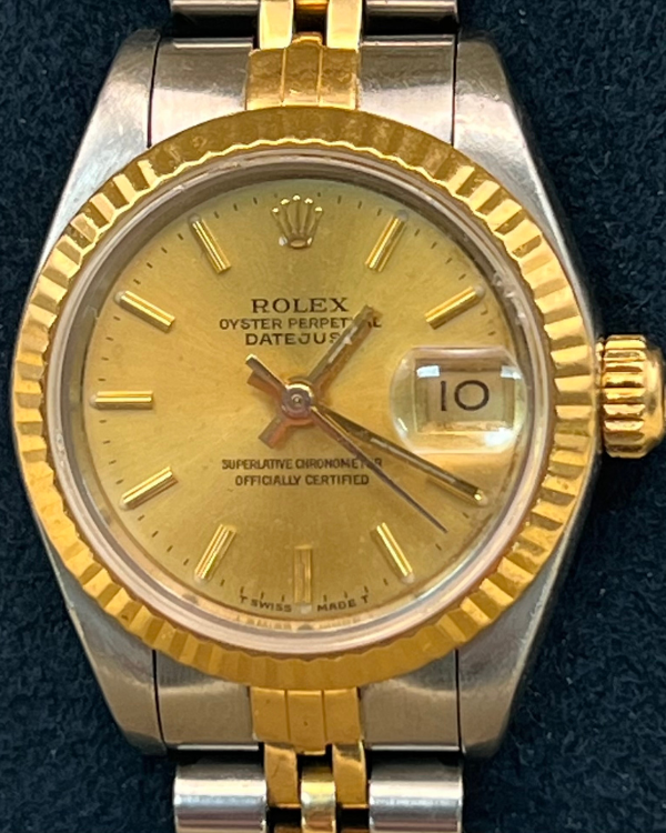 Rolex Lady-Datejust Vintage 26MM Champagne Dial Two-Tone Jubilee Bracelet (69173)