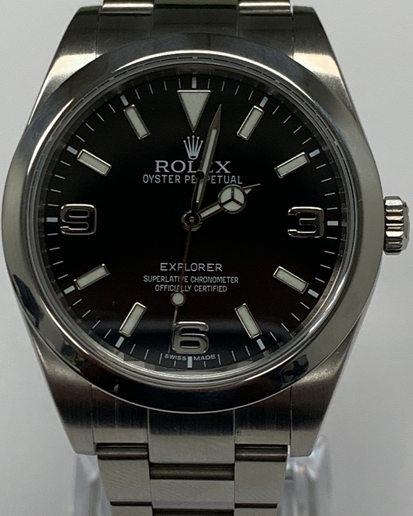 Rolex Explorer 39MM Black Dial Steel Bracelet (214270)