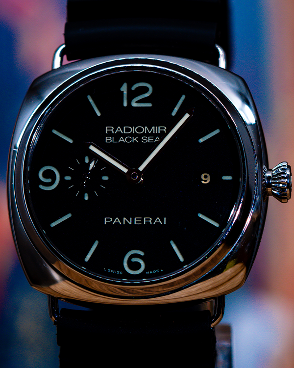 Panerai Radiomir Black Seal 3 Days 45MM Black Dial Rubber Strap (PAM00388)