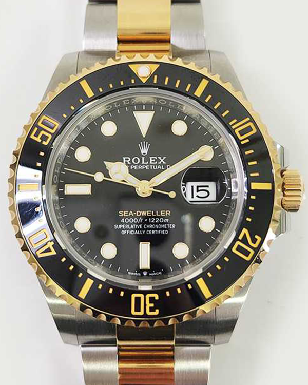 2021 Rolex Sea-Dweller 43MM Black Dial Two-Tone Bracelet (126603)