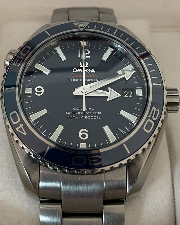 2013 Omega Seamaster Planet Ocean 600M Titanium Blue Dial (232.90.42.21.03.001)