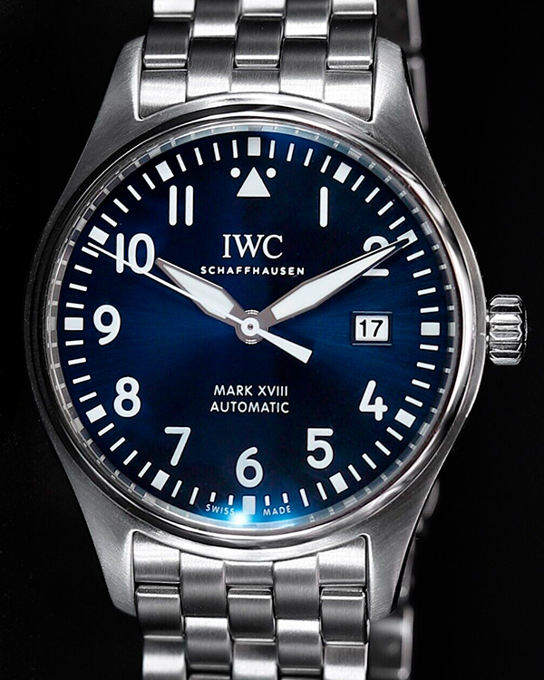 IWC Schaffhausen Pilot Mark XVIII "Le Petit Prince" 40MM Blue Dial Steel Bracelet (IW327014)